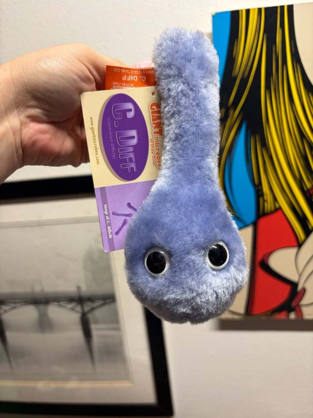 Giant Microbes C. Diff Plush Toy New